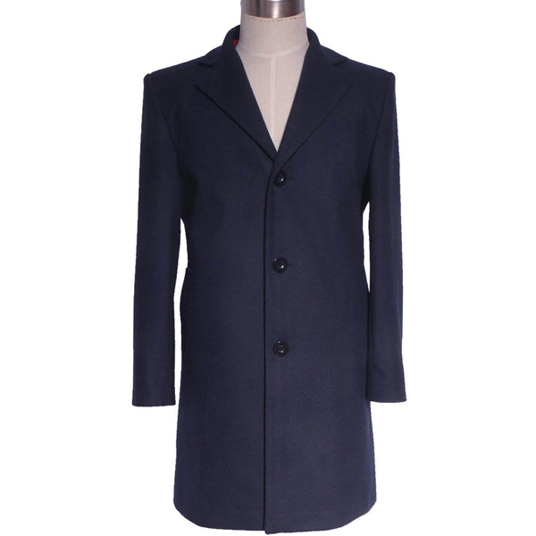 12th Doctor cosplay costume front view with Peter Capaldi’s blue coat