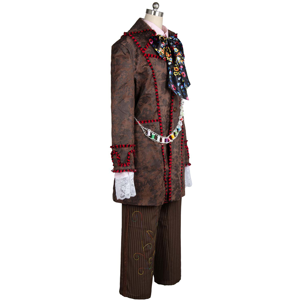 side view of whimsical Mad Hatter Halloween costume