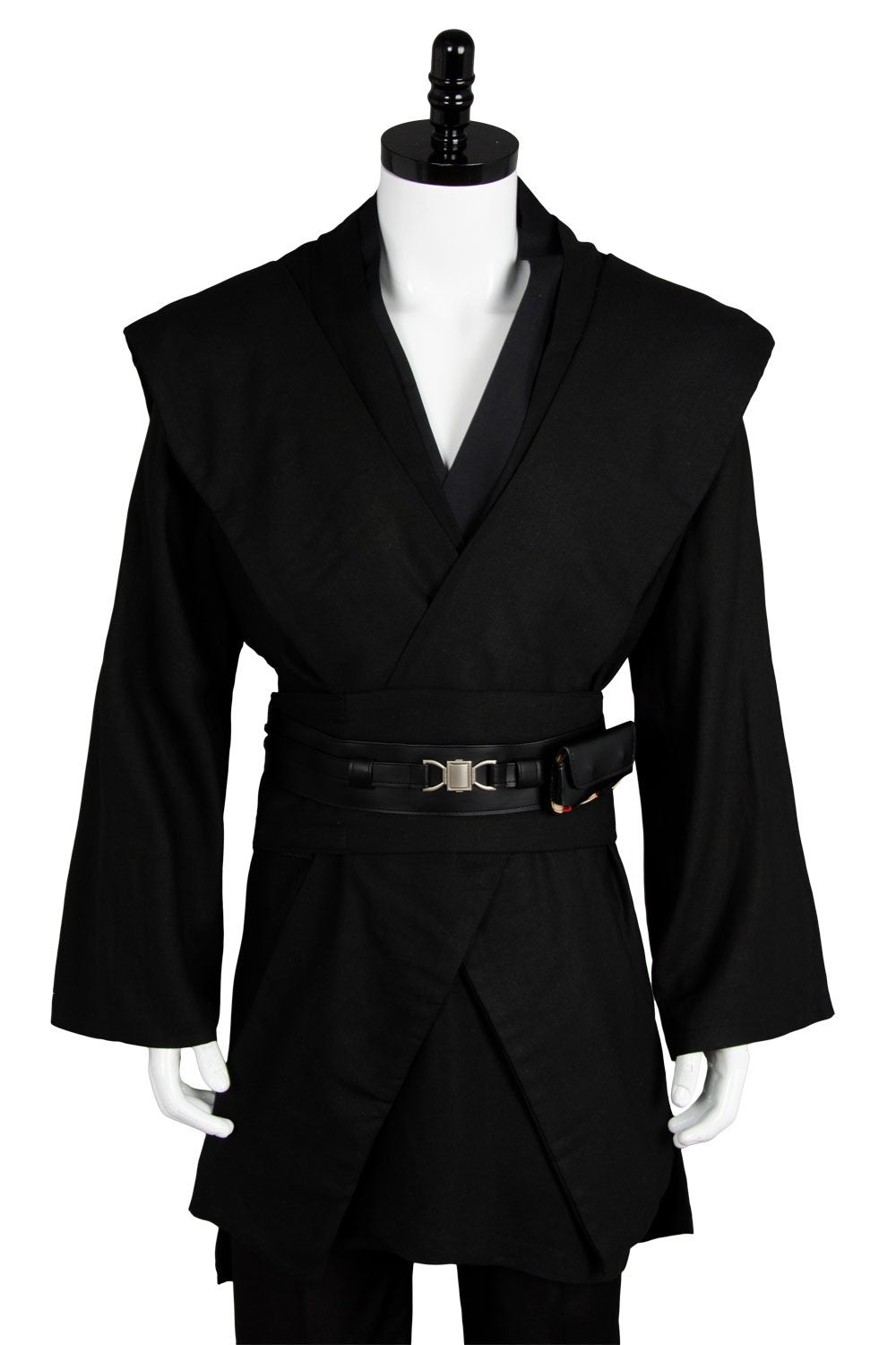 Close-up of Anakin Skywalker cosplay tabard and belt