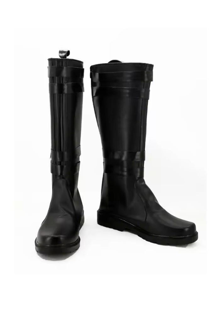 Black cosplay boots inspired by galaxy dark commander