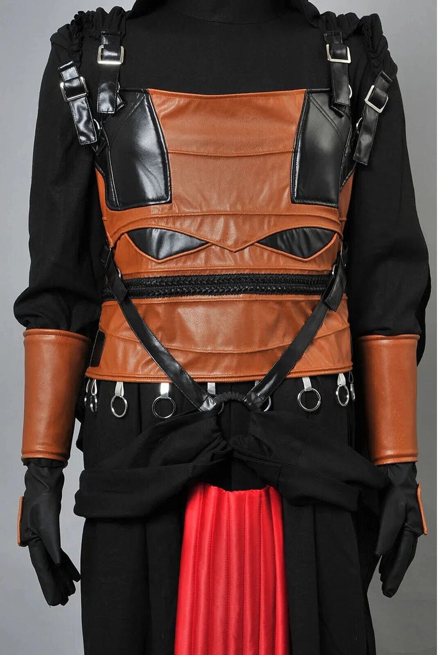 Darth Revan mask, belt, and armor accessories