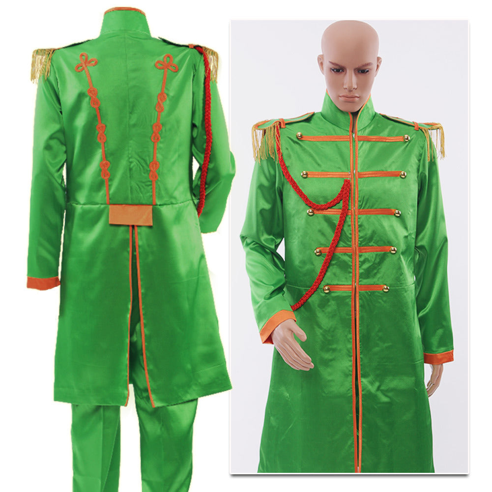 Retro musician cosplay uniform with vintage conductor style