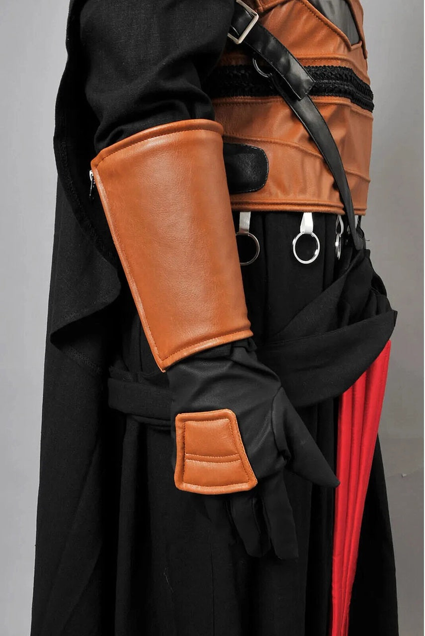 Darth Revan mask, belt, and armor accessories